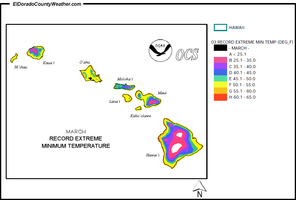 Alaska March Mean Daily Maximum Temperature